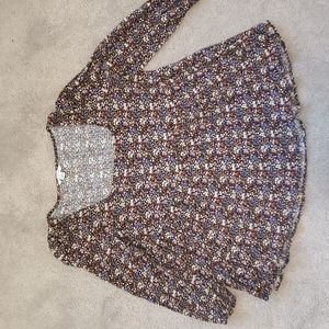 American Eagle Babydoll Floral Top